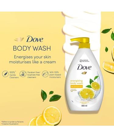 Do.vee Energising Body Wash - Lemon Scent & Vitamin C 800ml | Paraben & Sulphate Free Plant-Based Moisturizers for All Skin Types - Buy Online on GoSupps.com