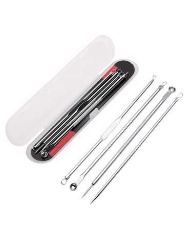 MICPANG Blackhead Remover Pimple Popper Tool Acne Extractor Kit - 8 Piece Stainless Steel Set - Buy Online on GoSupps.com