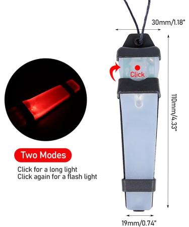 2Pcs FMA Helmet Safety Flashing Signal Lights for Outdoor Activities - Buy Online on GoSupps.com