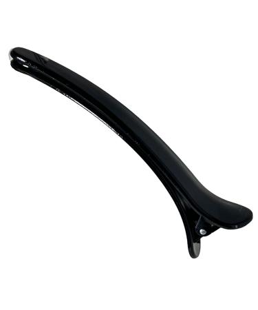 High-Quality Black Plastic Hair Clips (12 cm) - 6 Pack | Stylish Combi & Section Hair Clips for All Hair Types - International Shipping Available - Buy Online on GoSupps.com