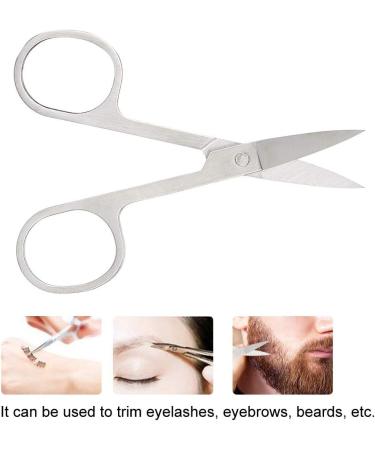 Stainless Steel Small Eyebrow Scissors for Grooming Beauty Tool - Eyebrows, Beard, Eyelashes Trimming - Buy Online on GoSupps.com