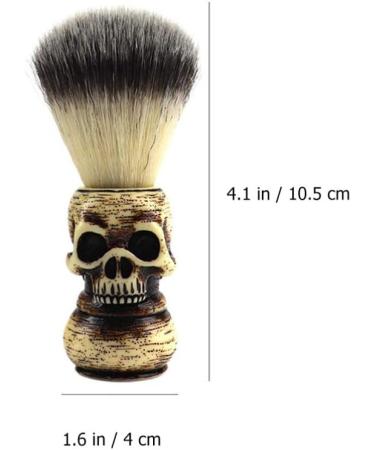Beaupretty Skull Beard Brush - Manual Wooden Badger Razor for Men & Women - Perfect Shaving Soap Brush for All Hair Types - Buy Online on GoSupps.com