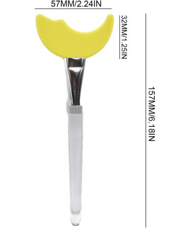 Eye Makeup Aid Tool | Tool For Eyes - Silicone Reusable Multifunctional Precision Application For Lash/Eyebrow/Lip Easy-to-Clean For Women Yellow - Buy Online on GoSupps.com
