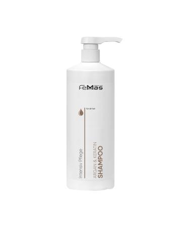 Femmas Argan & Keratin Shampoo with vegetable oils and proteins Argan oils Rich protein for healthy and supple hair Hairdressing quality 1000ml with pump