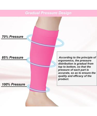 Novetec Calf Compression Sleeves (20-30mmHg) - Pink - One Pair - Buy Online on GoSupps.com