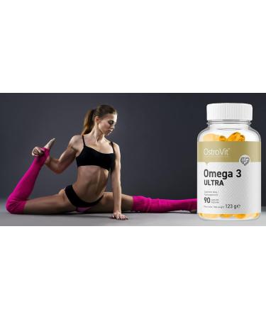 Ostrovit Omega 3 Ultra 90 Capsules | Premium Fish Oil Supplement for Heart & Brain Health | International Shipping Available - Buy Online on GoSupps.com