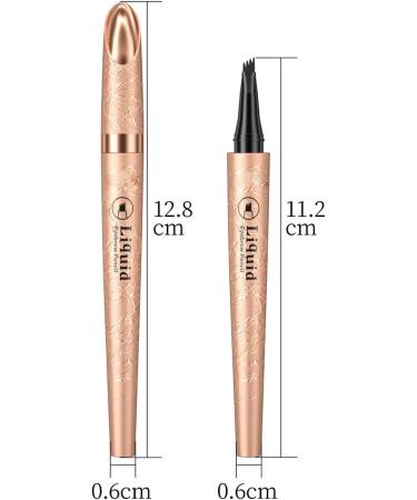 Eyebrow Pencil Liquid Eye Makeup Eyebrow Pencil Waterproof Eyebrow Pencil Micro 4 Tip Waterproof Eyebrow Pencil Women's Natural Eyebrow Pencil (black) - Buy Online on GoSupps.com