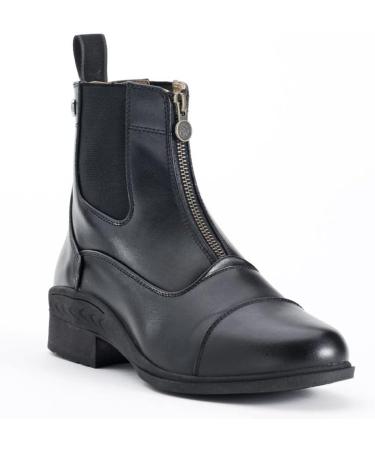 Ovation Ladies Quantum Zip Paddock Black 8 - High-Quality Equestrian Boots - Buy Online on GoSupps.com