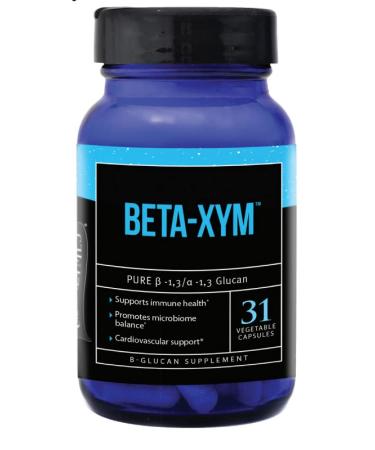 USAEnzymes U.S. Enzymes BETA-XYM 31 Vegetable Capsules. Supports Heart Health Colon Health and Bowel Regularity as Well as 31 Count (Pack of 1)