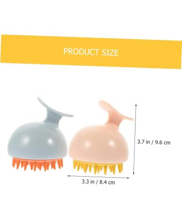 Orfofe Shampoo Massage Brush Set - Daily Scalp Peeling & Compact Accessories | Weather-Resistant Scalp Scrape Device | Travel-Friendly 9.6x8.4x8.1cm - Buy Online on GoSupps.com