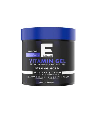 Elegance Vitamin Pro-VB5 Hair Styling Gel Strong Hold 250 Ml