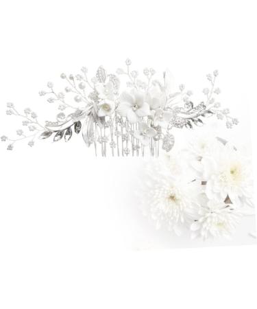 DOITOOL Tiara Women Hairpin Women Hair Comb Women Insert Comb Hair Comb Headpiece Floral Headdress Manual Bride Headgear - Buy Online on GoSupps.com