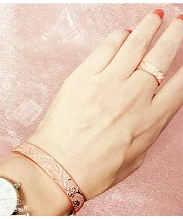 Buy LONGRN Pure Copper Magnetic Ring & Bracelet for Women | Adjustable Size | International Shipping Available - Buy Online on GoSupps.com