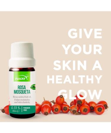 Funat Rose Hip Seed Oil for Face and Skin - 0.3 fl oz - Buy Online on GoSupps.com