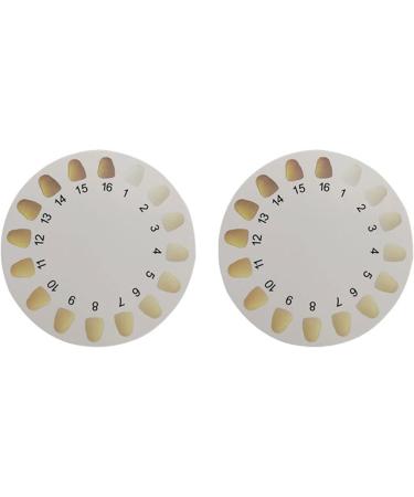 DEWIN 3-Part Tooth Color Comparison Charts | Teeth Whitening Shade Guide | Accurate Dental Color Cards for Perfect Smiles - Buy Online on GoSupps.com