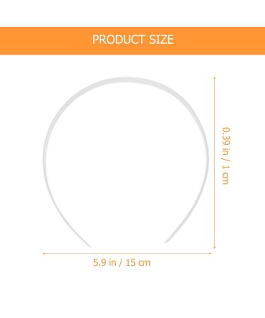 Frcolor 12pcs White Plastic Headbands - DIY Hair Accessories for Men & Women - No Teeth Perfect for All Styles - Buy Online on GoSupps.com