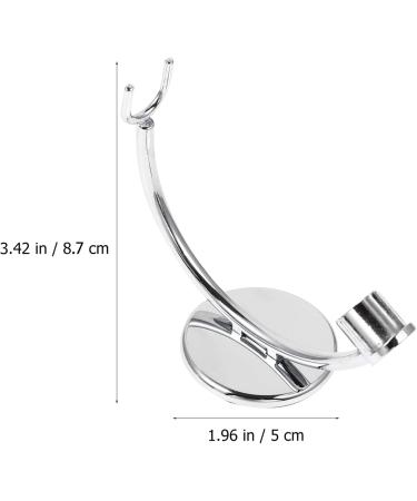 Beaupretty Metal Razor Holder & Razing Rack - Silver Shaving Stand for Safety Razors | Perfect Gift | 10.5x8.7cm - Buy Online on GoSupps.com