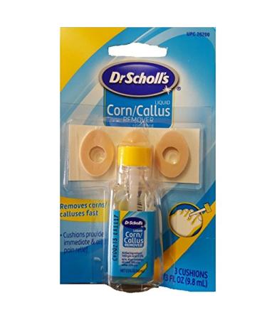 Special Pack of 5 DR. Scholls Corn/Callous REM Liquid 26200 0.33 oz