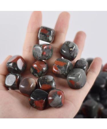 230 g Blooded Japser Tumbled Stone Irregular Polishing Natural Rock Cube Bead ChakraHome Decor Feng Shui Art Specimen Stone Crystal Reiki - Buy Online on GoSupps.com