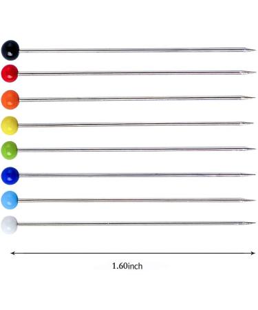 Sewing Pins 800 PCS Straight Quilting Pins 1.6 in Glass Ball Head Pins for Fabric Crafting - Buy Online on GoSupps.com