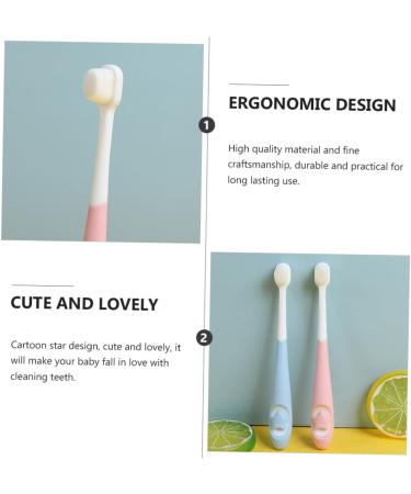 Minkissy 2-Piece Infant Toothbrush Set | Baby Tooth Cleaner Gift | Soft Tooth Brushes for Gentle Oral Care - Buy Online on GoSupps.com