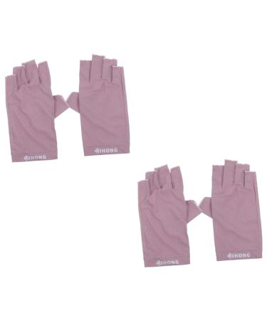 FRCOLOR 2 Pairs of UV Gloves Girls Gloves Nail Shape Gel Nail Art Gel Summer Sun Protection Gloves Summer Drivers Gloves UV Protection Gloves Women's Fabric Cool Gloves Mittens