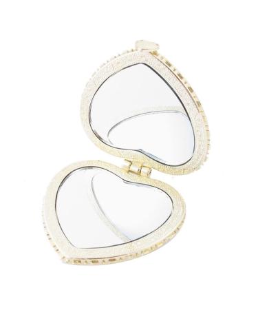 FOMIYES Mini Heart Pocket Makeup Mirror - 2-Sided Travel Mirror for Women & Girls in Red - Buy Online on GoSupps.com