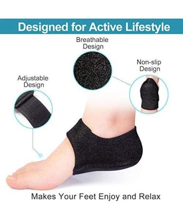 Welnove Heel Protectors - 2 PCS Heel Pads & Support for Plantar Fasciitis Heel Spurs & Tendinitis Relief - Buy Online on GoSupps.com