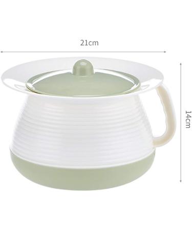 Men Urinal Urinal Portable Toilets Thick Plastic Spittoon Old Child for Men and Women Home Bucket Chamber Pot with Lid Adult Bedroom Convenient and Practical Urinal(Green) - Buy Online on GoSupps.com