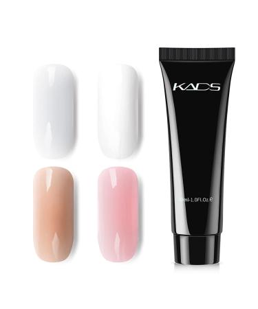 Professional KADS Nail Extension Gel Kit - All-in-One French Nail Builder with 4 Gels Nail Tips & Brush #8 for Perfect Nails - Buy Online on GoSupps.com