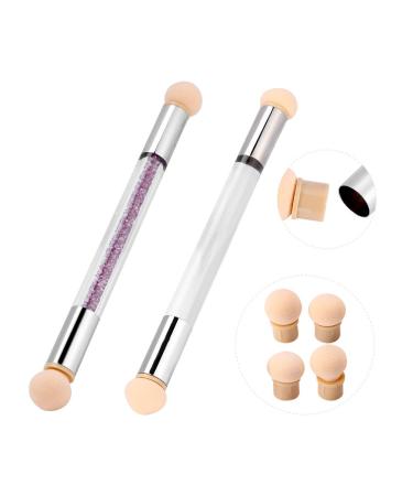 Aeropuffing Gel Nails Accessories | Dual Sponge Gradient Shading Tool | Ombre Nail Art Kit with 4 Replacement Heads - Buy Online on GoSupps.com