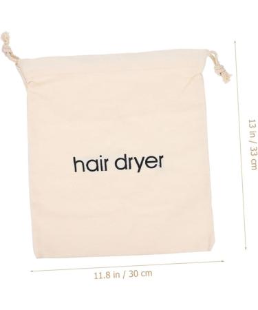 FOYTOKI 8 Pcs Hair Dryer Storage Bag Hair Dryer Pouch Portable Bags Storage Organizers Hair Bag Fabric Beige - Buy Online on GoSupps.com