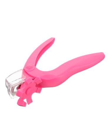 POPETPOP Shears Scissors Fake Nails Trimmer False Clipper Nail Art Tool Extended Nail Tips Extended Nail Clipper Portable Nail Clipper Measurer Manicure Stainless Steel Pink Nail Clippers