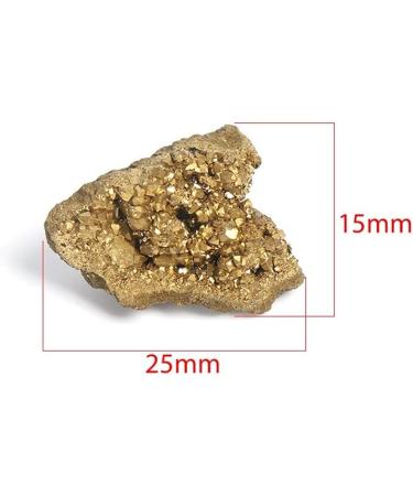 Crystal 1Pc Natural Materials Jewelry Making Electroplating Gold Raw Gemstone Crystal Cluster Titanium Geode Gifts Specimens - Buy Online on GoSupps.com