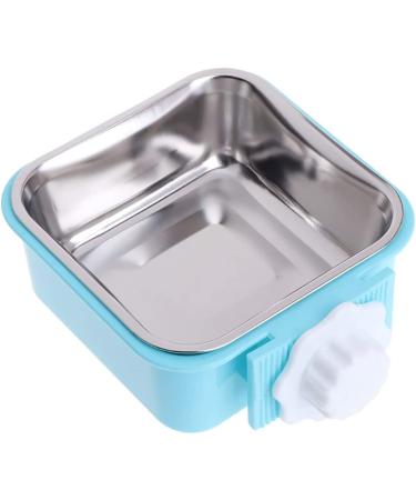 Stainless Steel Removable Hanging Crate Dog Bowl | Pet Cage Coop Cup with Bolt Holder | Ideal for Dogs, Cats, Rabbits, Birds | Small Animal Food & Water Bowl (Blue, Pack of 1) - Buy Online on GoSupps.com