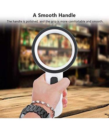 Magnifying 30X Magnifying Glass with Light Handheld Lighted Magnifier with Large Double Glass Lens Led Magnifiers for Seniors Reading (Magnification : About 30X Size : 80mm) Good Times - Buy Online on GoSupps.com