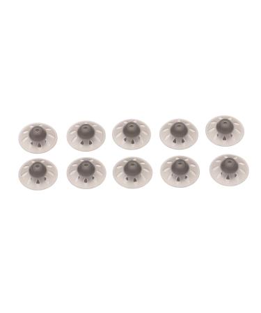 Hearing aid domes black 10 pieces Open small hearing aid attachments. Removable insert for on the go (10mm)