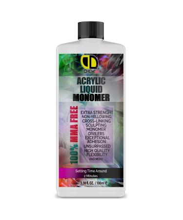 DD Acrylic Monomer Liquid (Purple) Professional Salon Quality Acrylic Nails Extensions Nail Art | Acrylic Nails | Nail Extension & Carving (100ml)