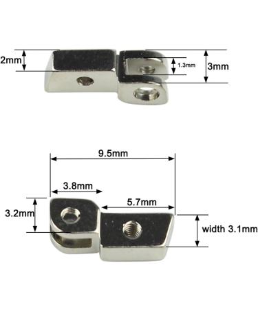 100 Pieces Two Circle Hinge Acetate Sunglasses Replacement Parts | Spring Hinge Plastic Lenses - International Shipping Available - Buy Online on GoSupps.com