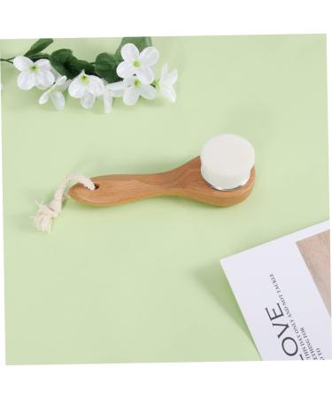 Beaupretty 1pc Facial Cleansing Skin Cleaning Scrub Brush Facial Brush for Cleaning Skin Cleaning Brush Skin Cleanser Cleaning Exfoliator face Bamboo Soft Brush - Buy Online on GoSupps.com