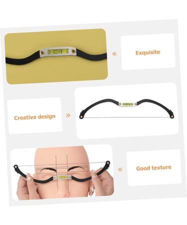 WOFASHPURET Measuring Ruler 1 Set Arch embroidery eyebrow ruler makeup stencil brow template eyebrow ruler tool measuring tool - Buy Online on GoSupps.com