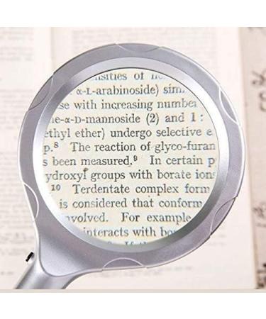 Magnifying Glasses Educational Hobby Magnifiers Handheld Optical Glass Lens with Led Elderly/Low Vision/Student/Child Reading Magnifying Glass Comfortable Anniversary - Buy Online on GoSupps.com