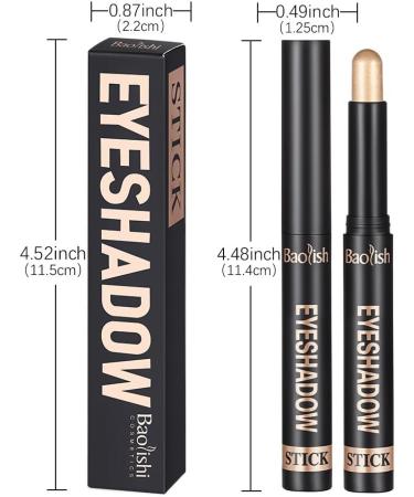  HULUBO Eyeshadow pen cream eyeshadow brightener stick waterproof eyeshadow stick for effortless smoky or natural eye makeup (9#) - Buy Online on GoSupps.com