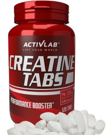 Activlab Creatine Tabs - 4000 mg Creatine Monohydrate | 120 Tablets | Pomegranate Flavor for Bodybuilding & Fitness | 3x Lab Tested - Buy Online on GoSupps.com