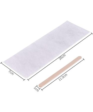 BOO 150 Piece Wax Strips & Sticks Kit for Hair Removal - 100 Facial & Body Non Woven Strips + 50 Wooden Applicator Sticks - Buy Online on GoSupps.com