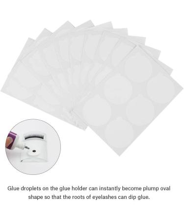 Petyoung 180pcs Eyelash Extension Glue Tray Adhesive Pad Good Reusable Adhesive Eyelash Pad Use and Throw Away Adhesive Holder Waterproof Paper Tray Paper Pad - Buy Online on GoSupps.com