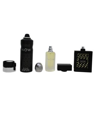 Lattafa Rave Now for Men 3 Piece Set (3.4 Oz Eau de Parfum Spray + 1.7 Oz Hair Mist + 6.7 Oz Deodorant Spray) 3.87 Fl Oz (Pack of 3) - Buy Online on GoSupps.com