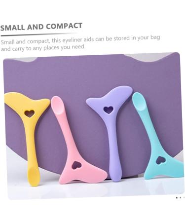 BIUDECO 2 Pcs Eyeliner Makeup Applicator Mascara Guard Cream Spoon Eyelash Brush Miss With Wings - Buy Online on GoSupps.com