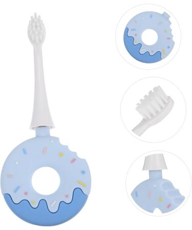 Gatuida Children's Toothbrush - Soft Silica Gel Brush Head for Toddlers - Blue - 1 Pack - Buy Online on GoSupps.com