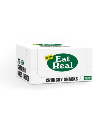 Eat Real Hummus Chips Sea Salt & Balsamic Vinegar 10 x 110g Gluten-Free Crisps Multipack Vegan-Friendly Healthy Plant-Based Snacks Sea Salt Balsamic Vinegar 11 g (Pack of 10)